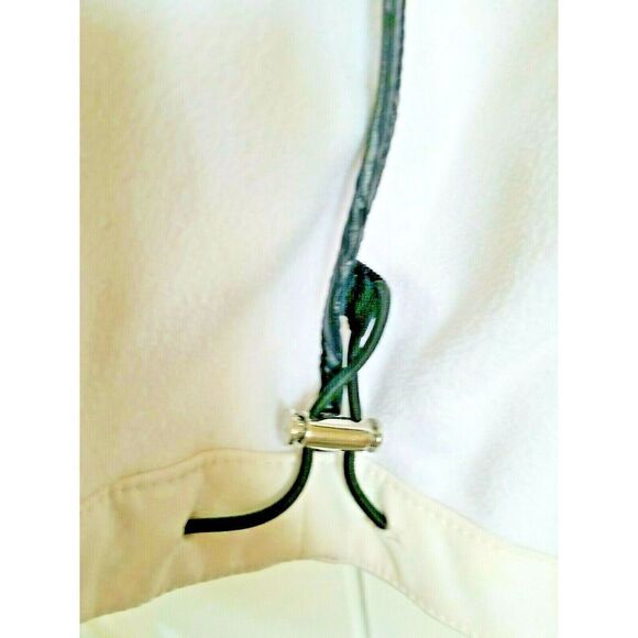 Halifax Traders Women's Small Puffer Coat Zip Up Eggshell/Black‎ Jacket Size S - Picture 4 of 10